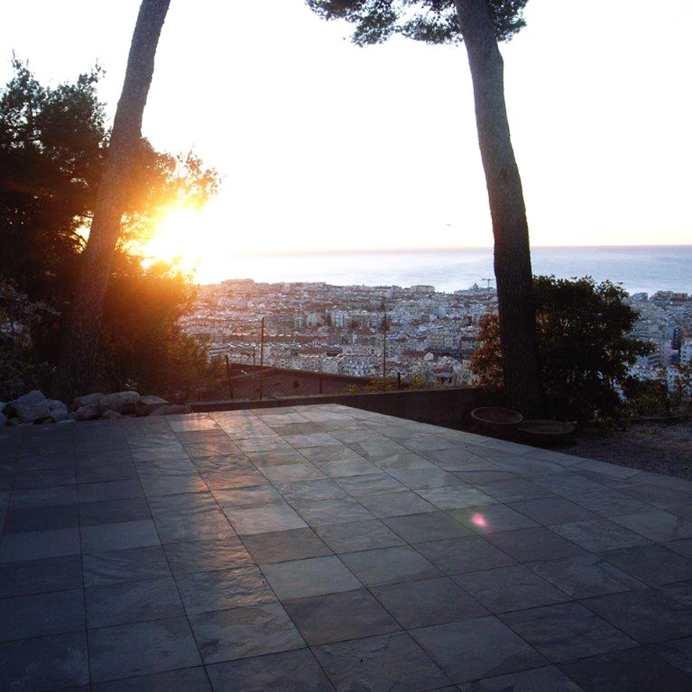 Ardoise naturelle clivée, carreaux en terrasse